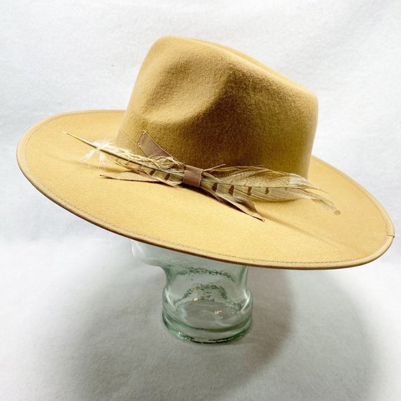 Tan Felt Wide Brim Rancher - Picture 7 of 14